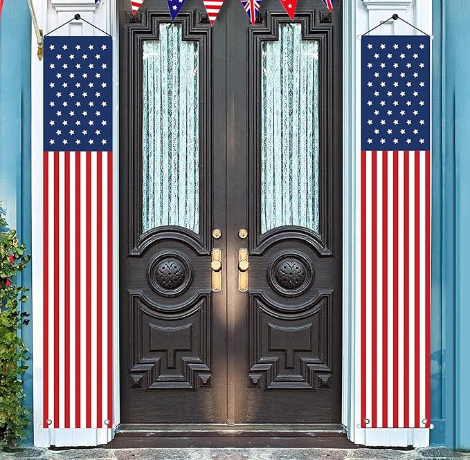 Memorial Day Banner Indoor and Outdoor Hanging (2 Pcs)