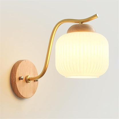 Vintage Glass Wall Sconce Light Fixture