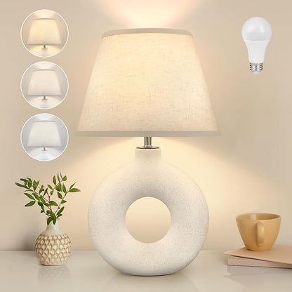 Boho Table Lamp for Living Room Bedroom 21"