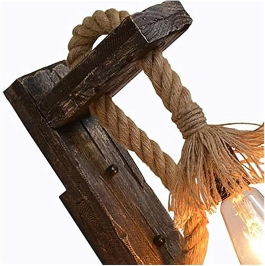 Wall lamp V-intage Hemp Rope Wall Lights Fixture