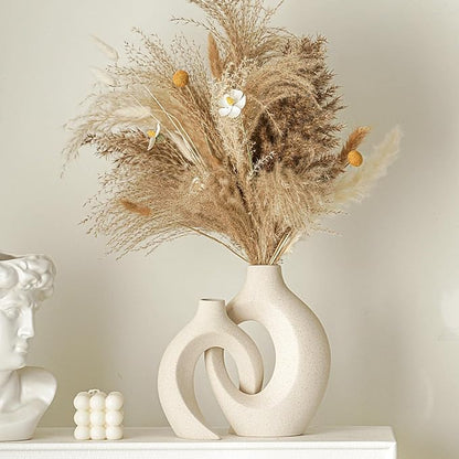 Snuggle Hollow Ceramic Vase Set of 2