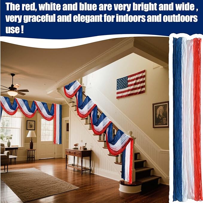 3 * 20ft Patriotic Bunting Banner Flag Outdoor Decoration