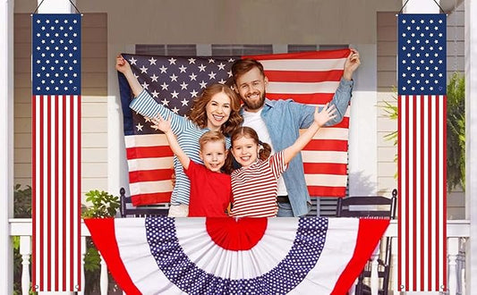 Memorial Day Banner Indoor and Outdoor Hanging (2 Pcs)