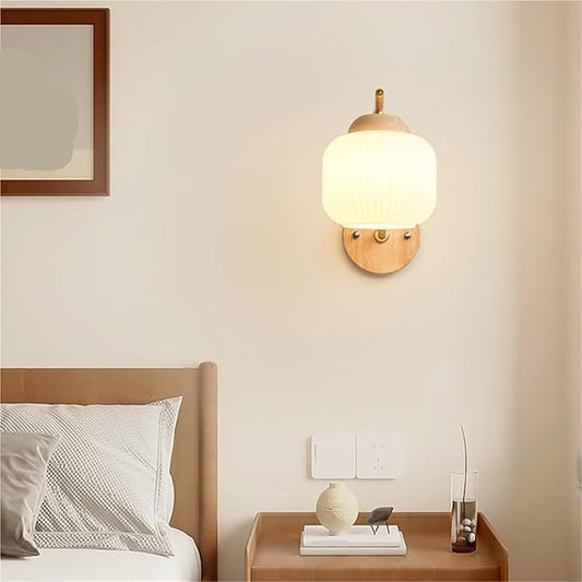 Vintage Glass Wall Sconce Light Fixture