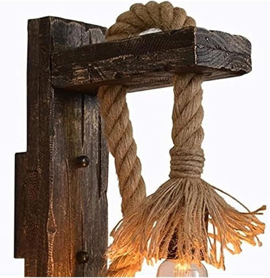 Wall lamp V-intage Hemp Rope Wall Lights Fixture