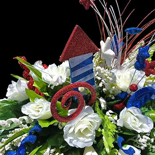 Realistic Silk Faux Floral Artificial Grave Flowers