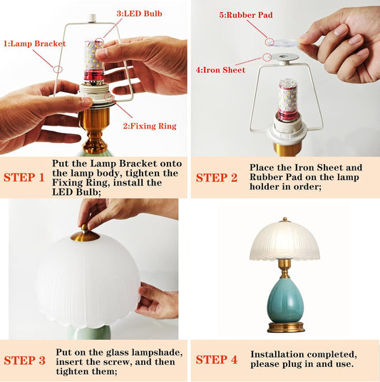 Vintage Lamp for Living Room 16"