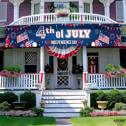 4th of July Yard Banner for Independence Day Decorations